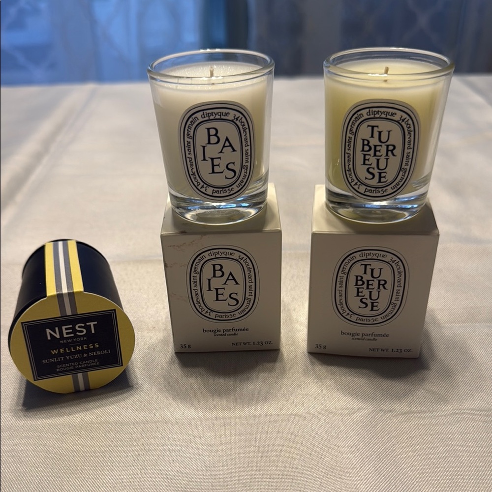 Diptyque and Nest candle set (mini)
